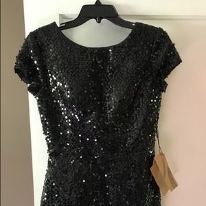 Sequin black cocktail dress- never worn